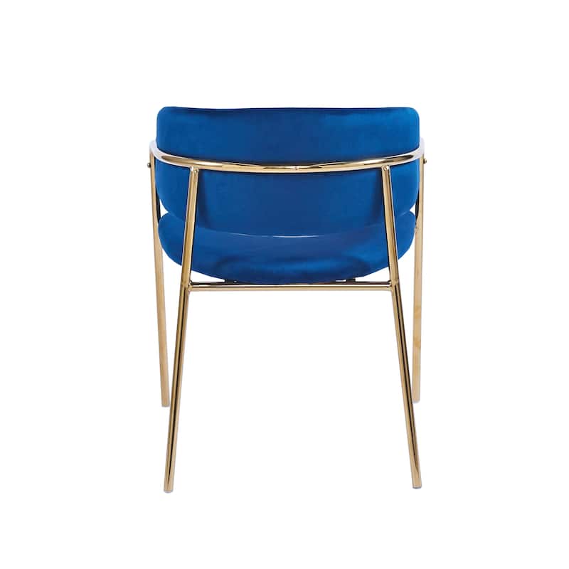 Porthos Home Cardi Dining Chairs Set of 2, Velvet Upholstery, Gold Legs