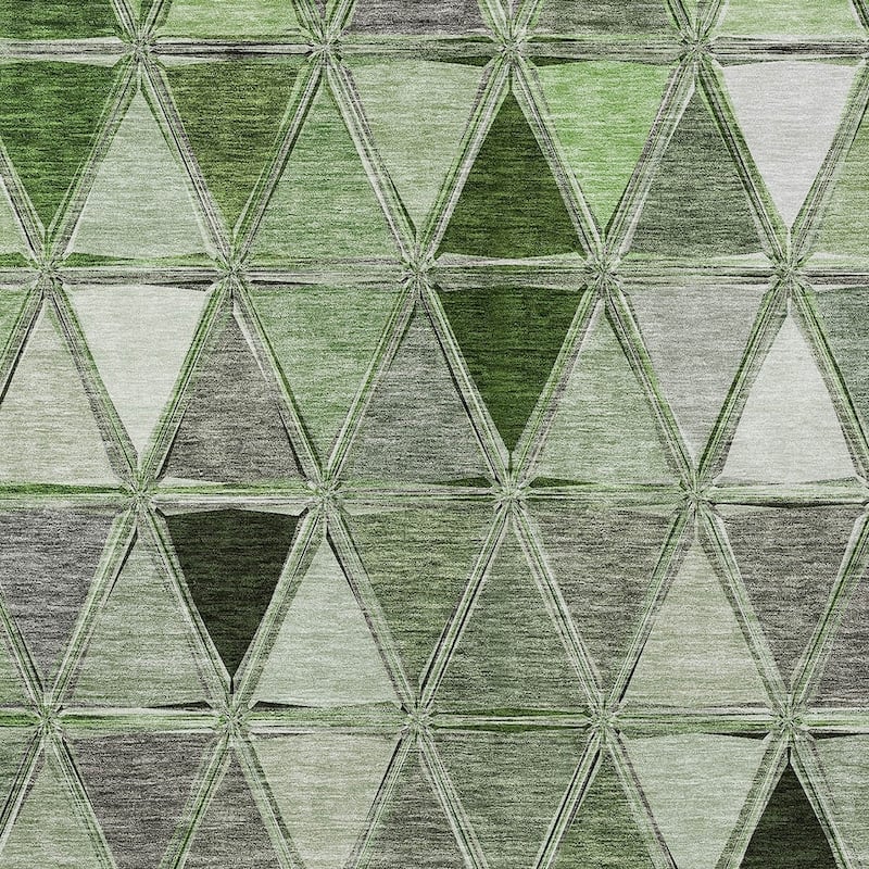 HomeRoots Geometric Transitional Rectangle Outdoor Rug