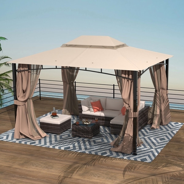 camping gazebo with netting