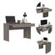 preview thumbnail 6 of 5, Modern Computer Desk with Two Drawers and 25" Legroom Space, 47" Wide