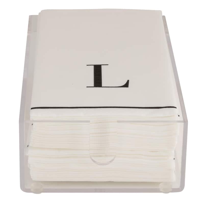 Luxe Party Acrylic Guest Napkin Holder in Clear