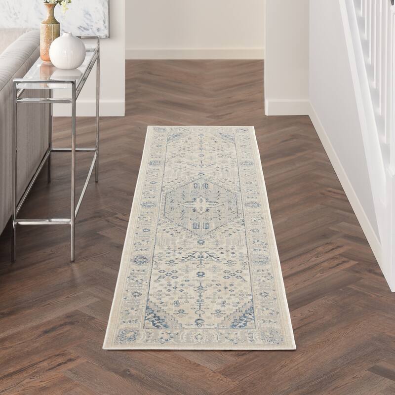 Malta Bordered Center Medallion Area Rug