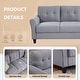 preview thumbnail 8 of 8, 2 Piece Living Room Sofa Set Linen Upholstered Couch Furniture (2+3 Seat)