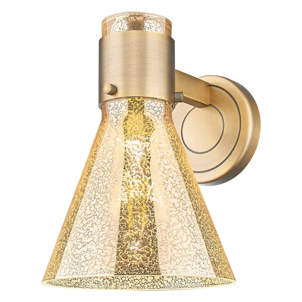 Innovations Lighting 464-1W-G464C-7ME Lawton Cone 9" Tall Bathroom