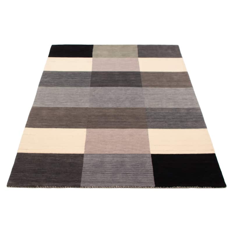 ECARPETGALLERY Hand-knotted Kashkuli Gabbeh Grey Wool Rug - 5'7 x 7'11