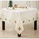 Embroidered Tablecloth With Christmas Tree Design