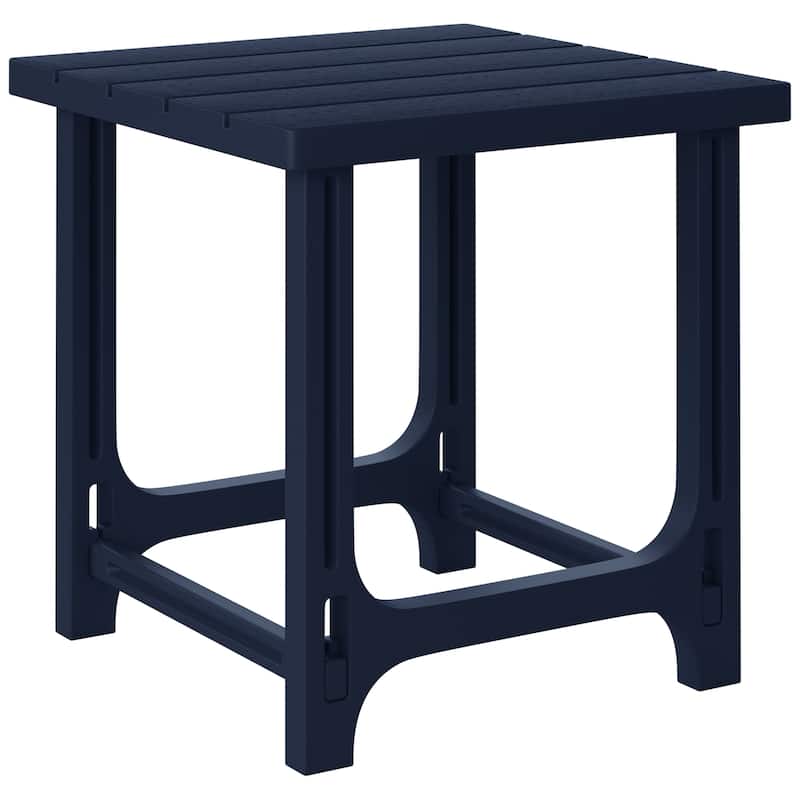 Polytrends Coastline Outdoor Poly Side Table - Navy Blue