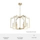 preview thumbnail 6 of 10, Hunter Zoanne 6-Light Modern Geometric Chandelier - Entry, Dining Room - Contemporary, Transitional