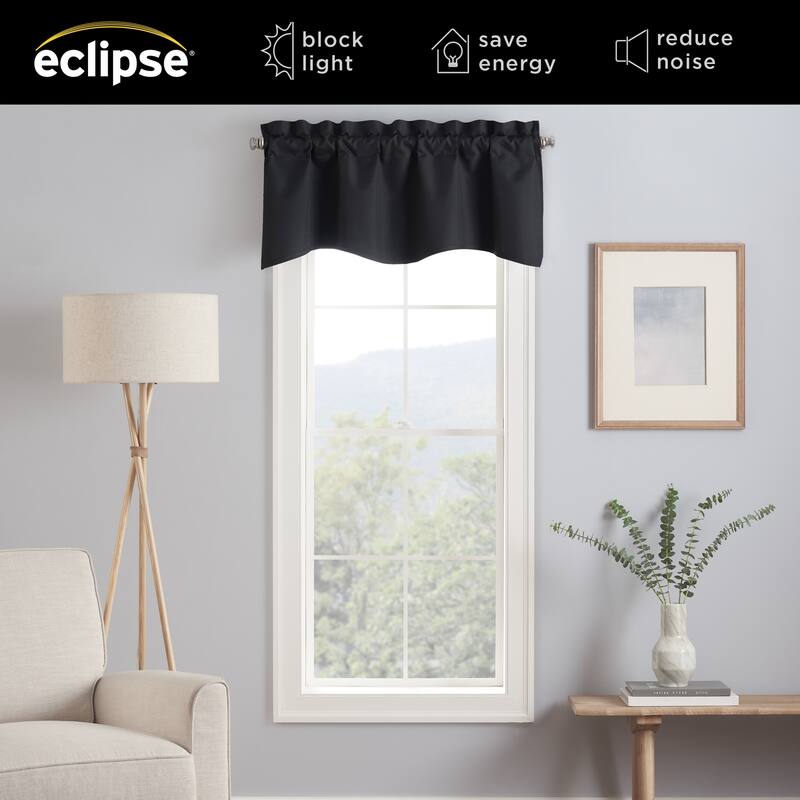 Eclipse Kendall Solid Scalloped Valance