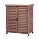 preview thumbnail 20 of 28, GDFStudio - Outdoor Wooden Potting Bench with Metal Tabletop Workstation and Storage Cabinet