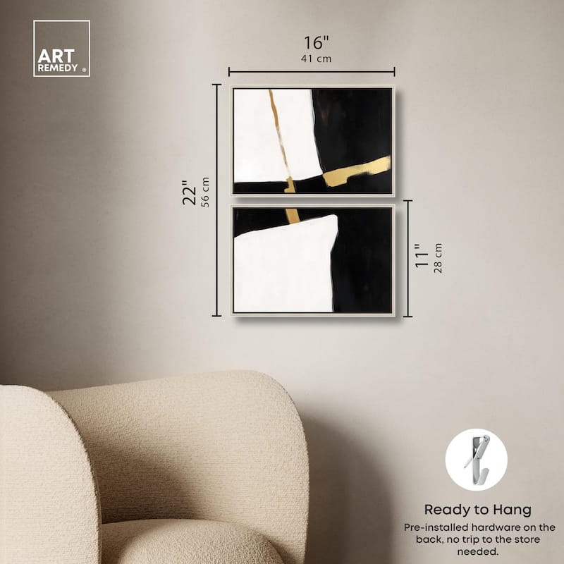 Urban Grid II Canvas Set of 2 by Art Remedy