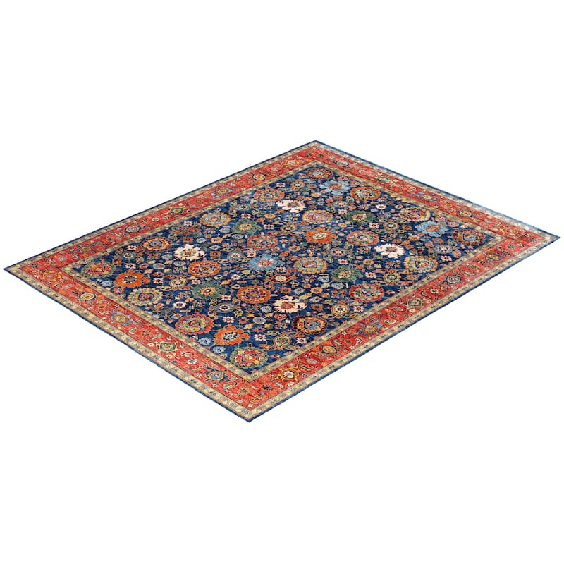 Serapi One-of-a-Kind Hand-Knotted Area Rug - Blue - 8' 1" x 10' 3"