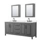 Option Dark Gray / White Quartz Top / Matte Black