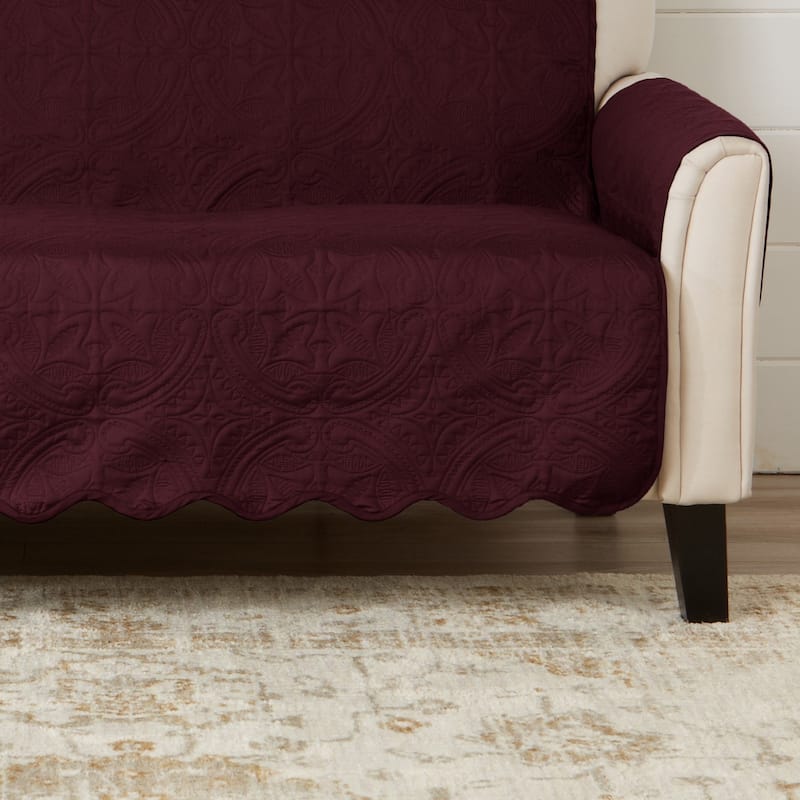 Reversible Sofa Cover Quilted Pet Furniture Protector Slipcover