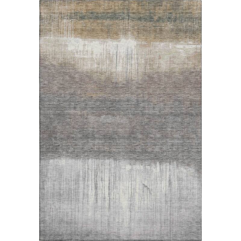 Premium Washable Super Soft Contemporary Drip Mayfield Rug