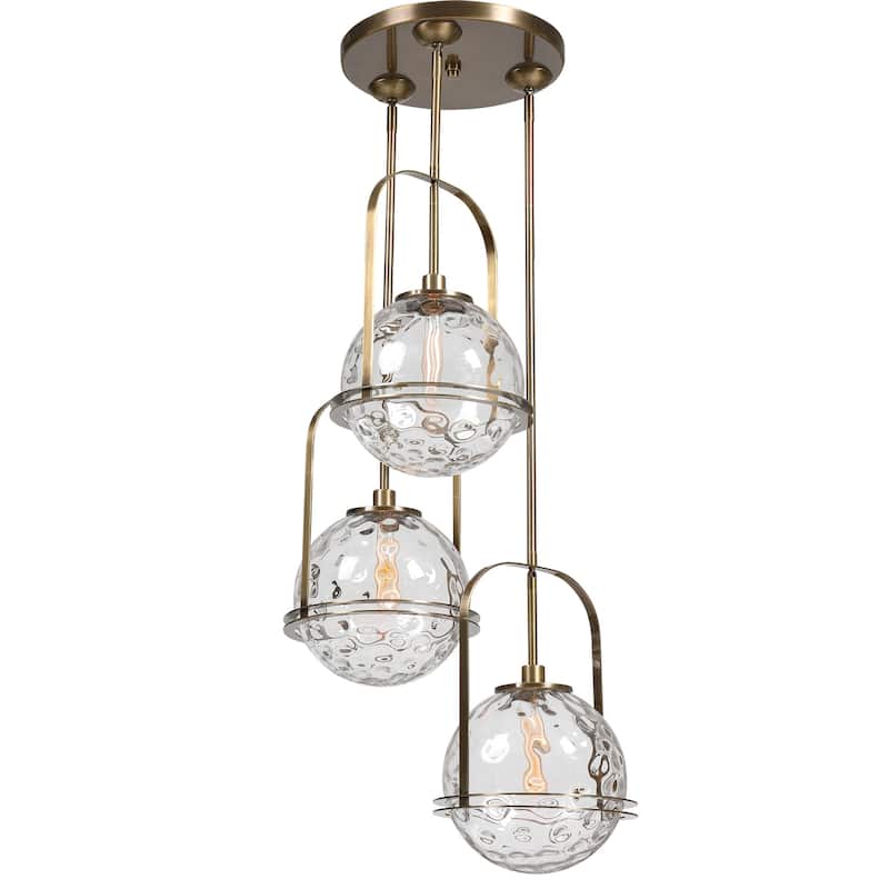 Uttermost 21541 Mimas 3 Light 24" Wide Shaded Multi Light Large