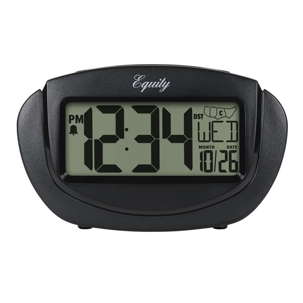 slide 2 of 7, Equity by La Crosse 31022 Insta-Set LCD Alarm Clock