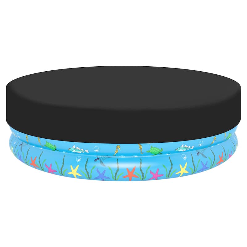 79"x12" Large Round Dog Pool Cover Foldable Waterproof Bath Pool Cover
