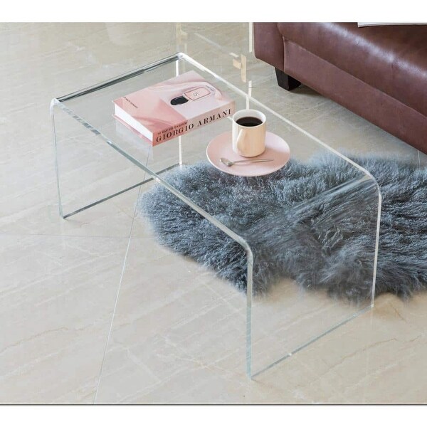 Acrylic narrow side table sale