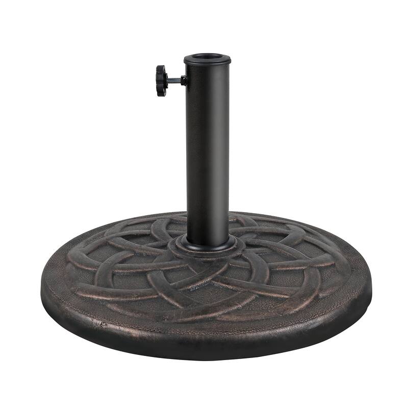 17.7" Round Patio Umbrella Base Stand