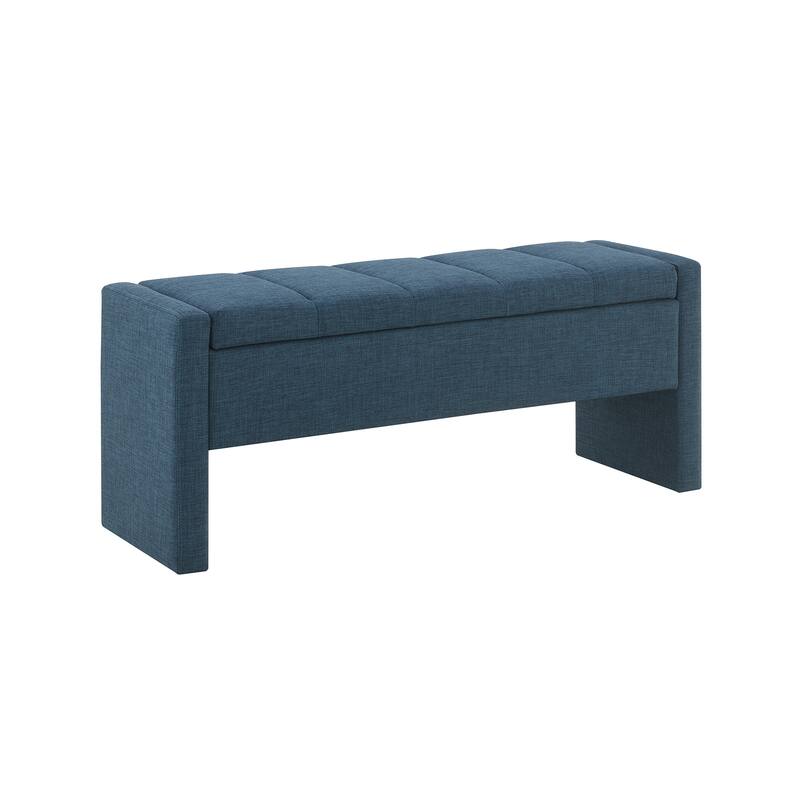 Modern Bed End Bench with Storage,Upholstered Large Foot Rest Stool, Comfy Window Vanity Bench for Living Room,Bedroom
