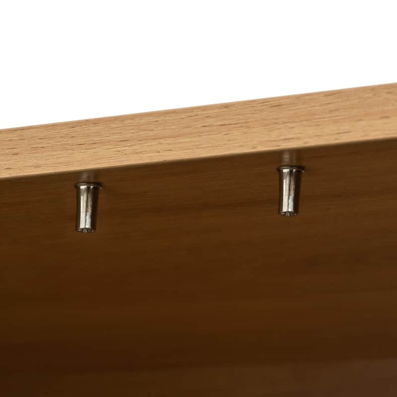 Farmhouse 66.9" TV Stand for TVs Up to 70", Wood Media Console with Adjustable Shelves and Glass Doors