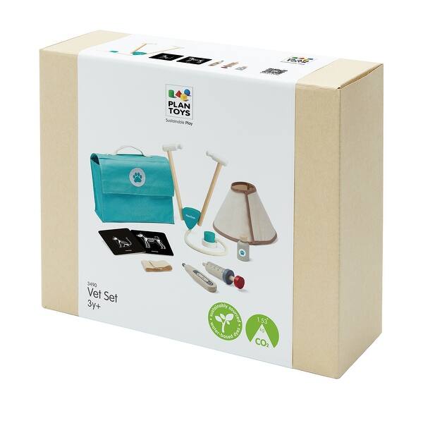 slide 2 of 11, PlanToys Pretend Play Vet Toy Set Assorted - Kids