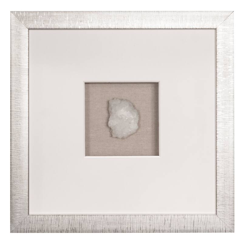 HUJI Handmade Natural Crystal Shadow Box Wall Decor Set of 2 for Bedroom Bathroom