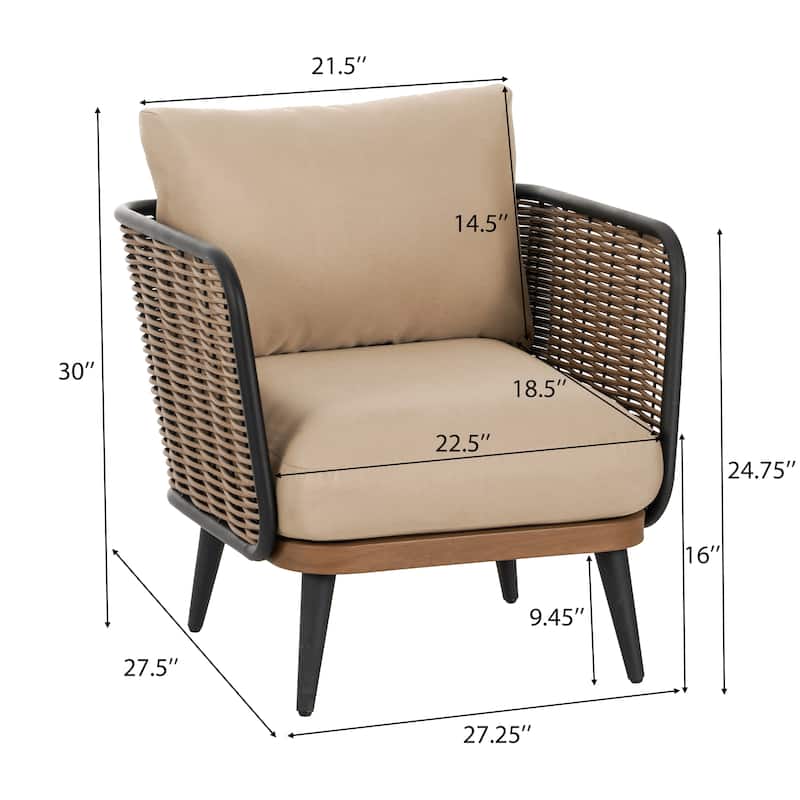 Christopher Knight Home - Avery Outdoor Wicker Patio Chair with Cushions