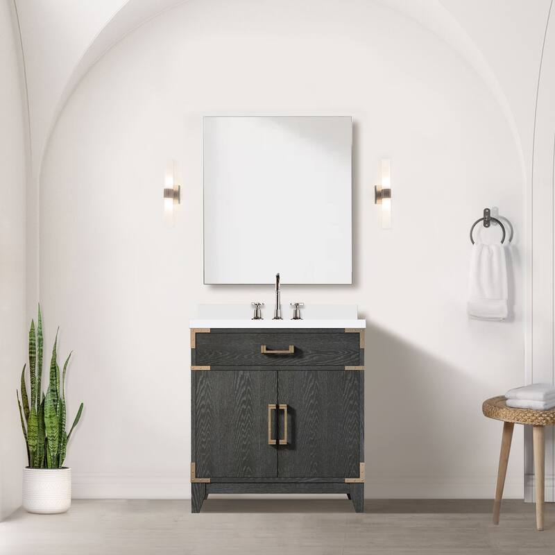 Laurel Bath Vanity with Quartz Top and Sink