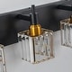 preview thumbnail 61 of 182, 2/3/4-Light Modern Bathroom Crystal Vanity Light Wall Sconces