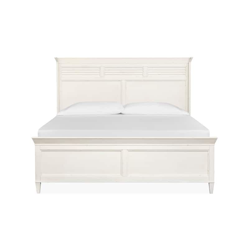 Salt Life Home Echo Isles Sea Pearl and Driftwood Classic Panel Bed