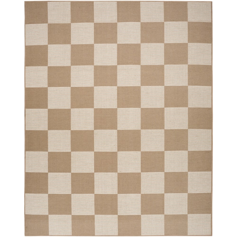 Nourison Washable Modern Jute Indoor Geometric Area Rug