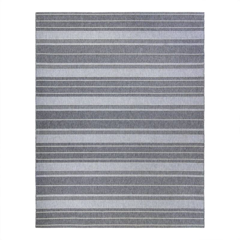 Gertmenian Grace Premium Multi-Size Multi-Colored Flatweave Indoor/ Outdoor Area Rug Collection - 7'10"x10' - IBIZA SILVER