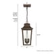 preview thumbnail 4 of 5, Hunter Spring Cove Outdoor 3 Light 17 Inch Pendant - Traditional - Entryways, Porches, or Outdoor Gathering Spaces