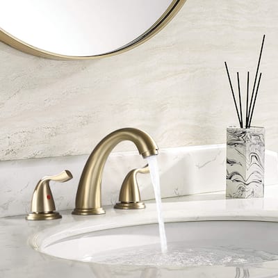 BATHLET Vintage2-Handle Widespread Bathroom Sink Faucet with Drain