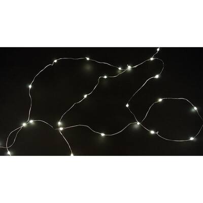 9'L Led Pearl White Light String