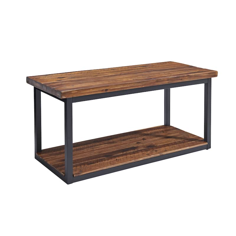 Carbon Loft Ciaravino 40-inch Rustic Wood Coat Hook and Bench Set