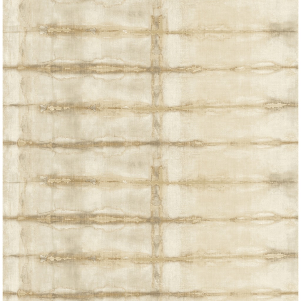 A-Street Prints Modulus Wheat Geometric Stripe Wallpaper