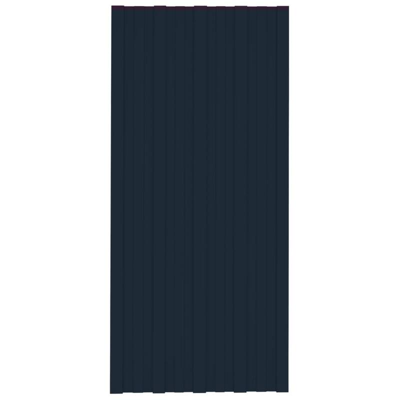vidaXL Roof Panels 36 pcs Galvanized Steel Anthracite 39.4"x17.7"