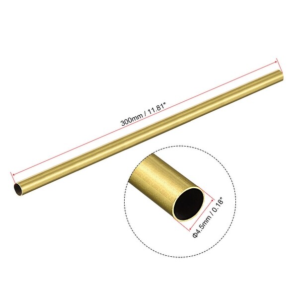 Polished brass extender tube 300mm 