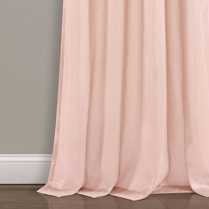 Silver Orchid Page Two-tone Faux Silk Glamorous Sequins Sparkle Single Curtain Panel
