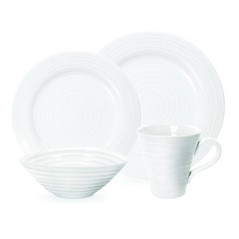 Portmeirion Sophie Conran White 4 Piece Place Setting - White - 4 Piece