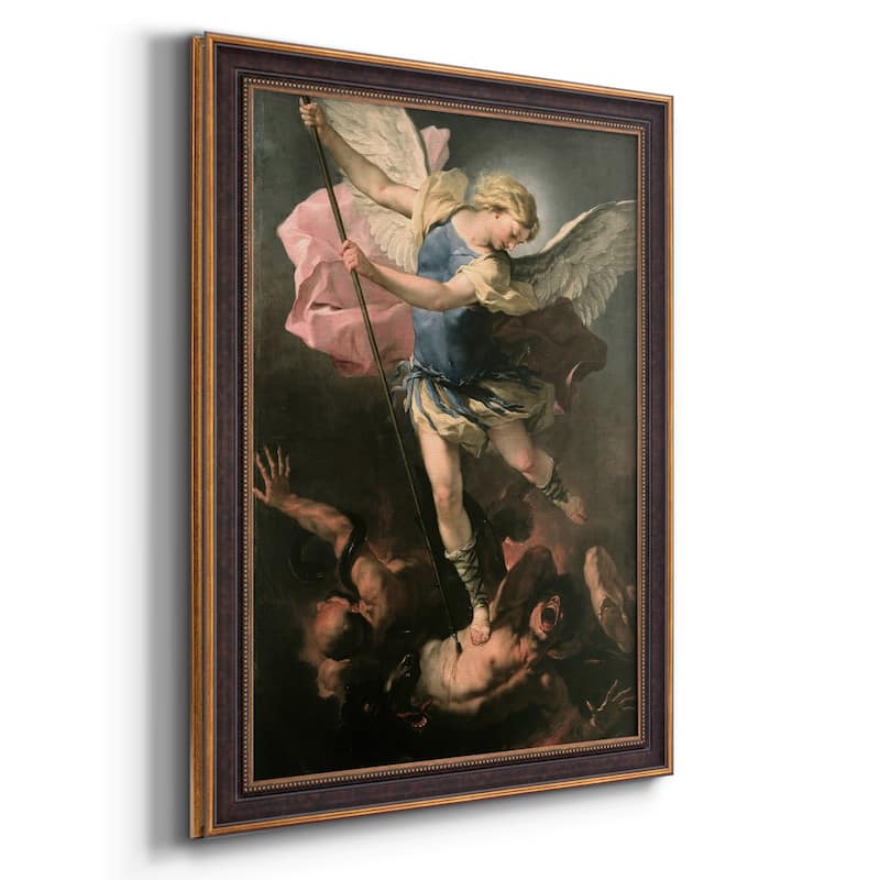 St. Michael Premium Framed Canvas- Ready to Hang