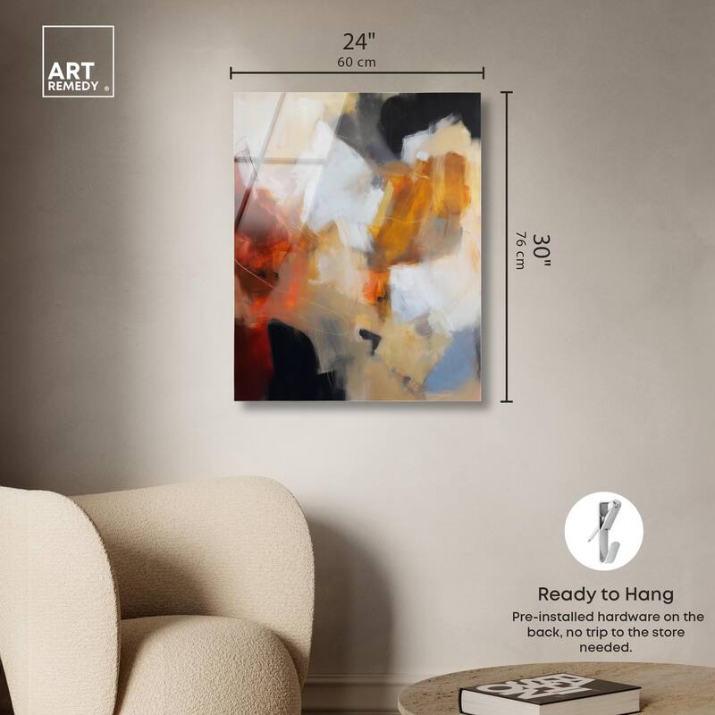 Earth and Fire I Acrylic by Art Remedy, Ready to Hang