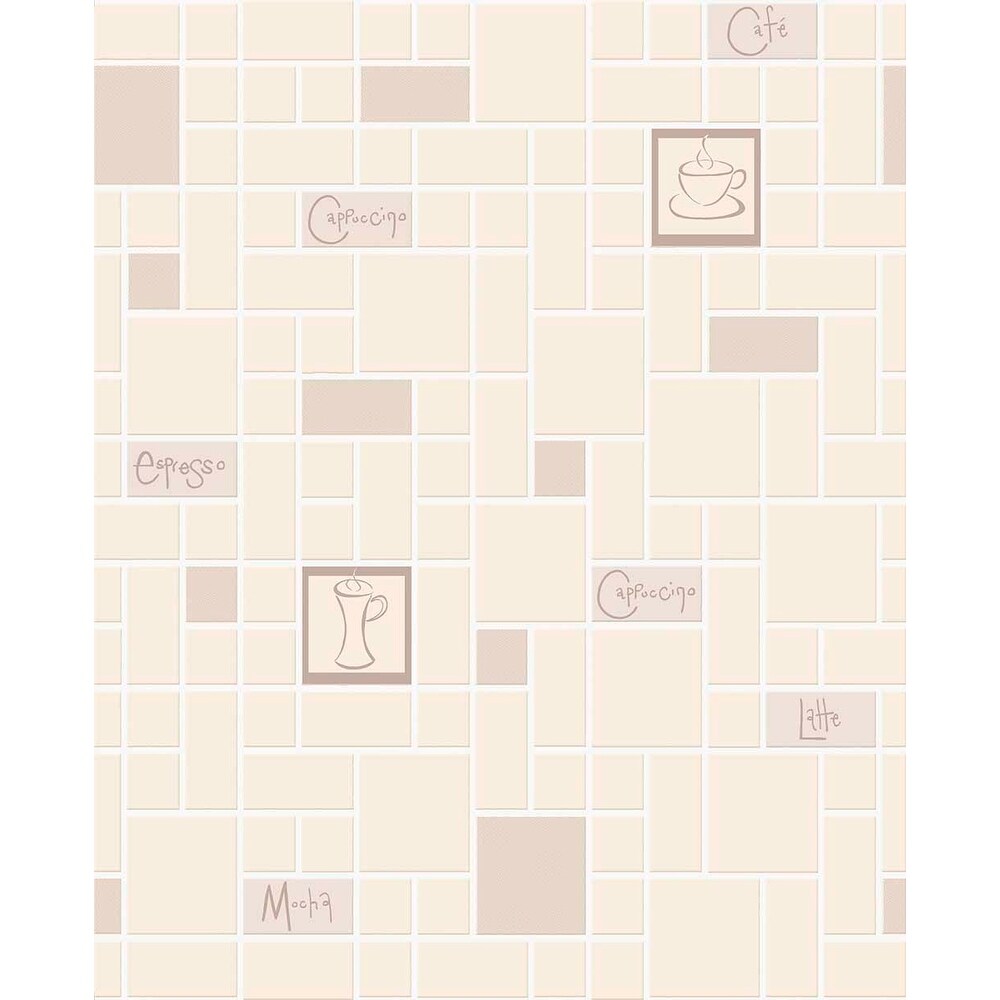 Shop Graham And Brown 15172 Cafe Culture Imitation Tile Coffee