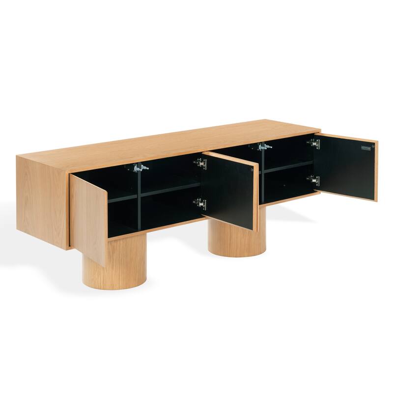 SAFAVIEH Couture Alberti Wood Sideboard - 71"W x 20"D x 29"H