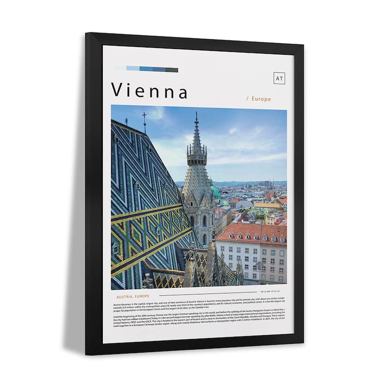 Photo Poster Of Vienna Premium Framed Poster by Paul Rommer