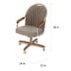 preview thumbnail 7 of 16, Casual Dining Cushion Swivel-and-Tilt Rolling Caster Chair
