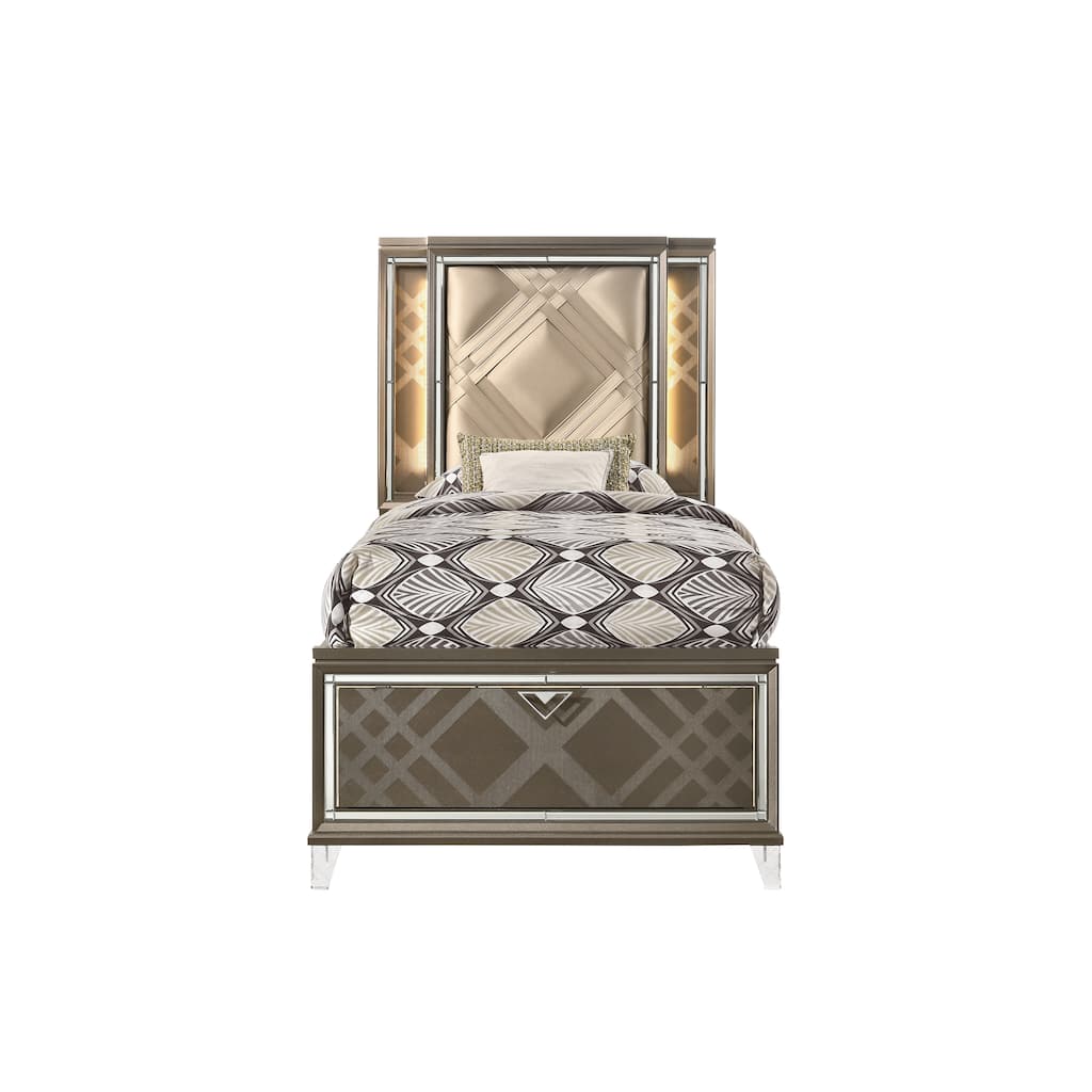 Synthetic leather Full Bed
